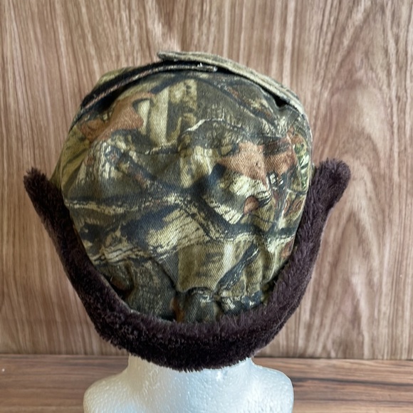 Winter Aviator Camouflage Trapper Hats Ear Flaps Windproof Thermal Fur Cap Men - Picture 5 of 8
